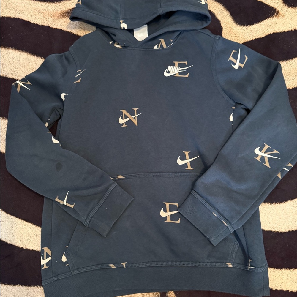 Nike Dark Blue Hoodie with Subtle Logo